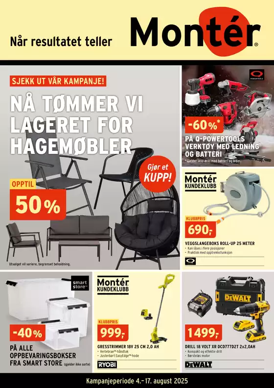 Montér-katalog i Lillehammer | Spesialtilbud for deg | 2025-08-04T00:00:00.000Z - 2025-08-17T00:00:00.000Z