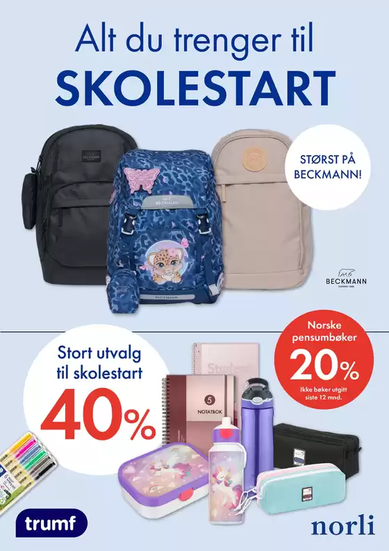 Norli-katalog i Svolvær | Skolestart | 2025-08-04T00:00:00.000Z - 2025-08-18T00:00:00.000Z