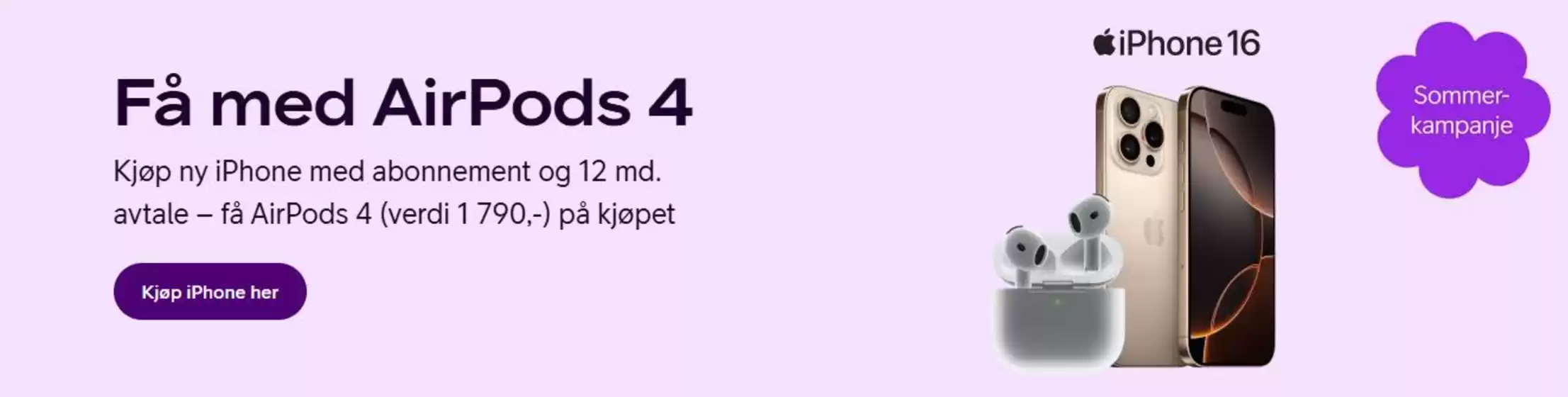 Telia-katalog i Oppdal | Få med AirPods 4 | 2025-08-04T00:00:00.000Z - 2025-08-18T00:00:00.000Z