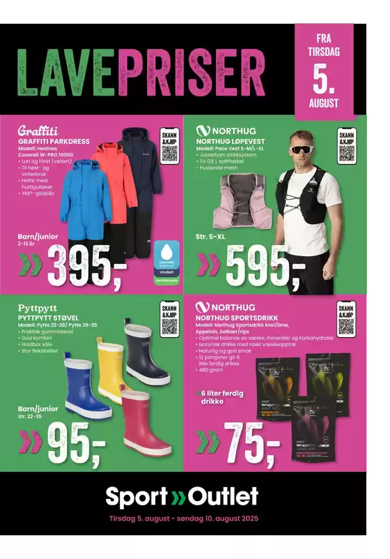 Sport Outlet-katalog i Havøysund | Attraktive spesialtilbud for alle | 2025-08-05T00:00:00.000Z - 2025-08-10T00:00:00.000Z