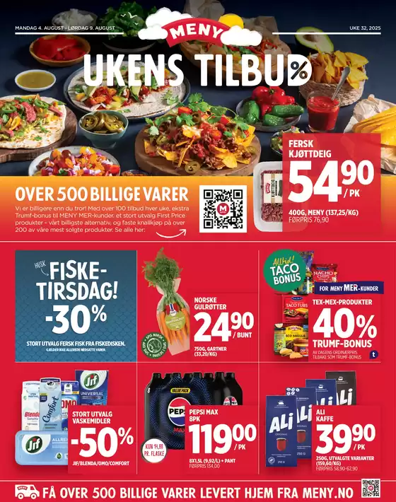 Meny-katalog i Havøysund | Meny Kundeavis | 2025-08-04T00:00:00.000Z - 2025-08-09T00:00:00.000Z