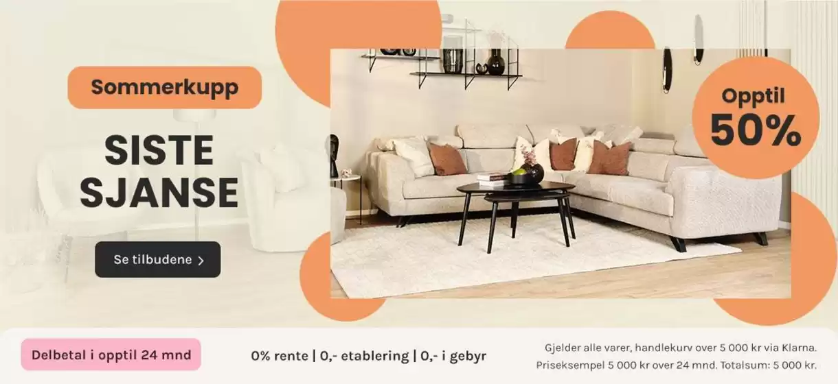 A-Møbler-katalog i Leikanger | Topptilbud og rabatter | 2025-08-05T00:00:00.000Z - 2025-08-19T00:00:00.000Z