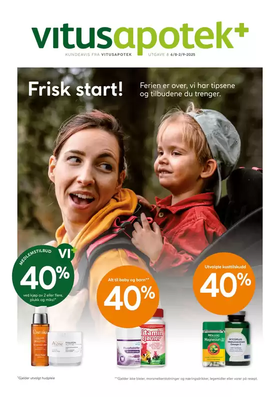 Vitusapotek-katalog i Overhalla | Vitusapotek Kundeavis | 2025-08-06T00:00:00.000Z - 2025-09-02T00:00:00.000Z