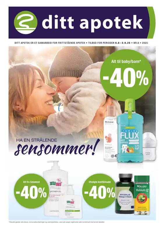 Ditt apotek-katalog i Overhalla | Ditt apotek Kundeavis | 2025-06-08T00:00:00.000Z - 2025-09-02T00:00:00.000Z