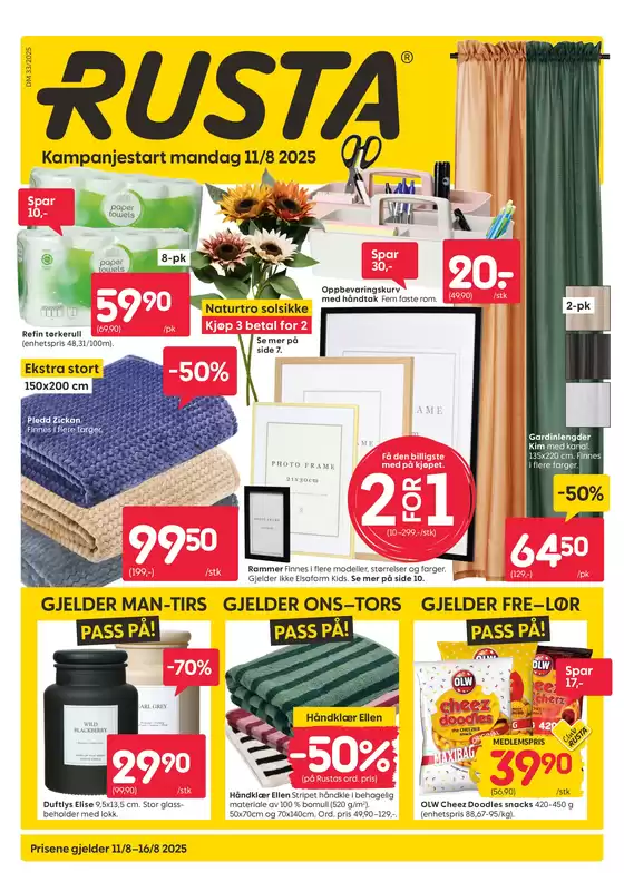 Rusta-katalog i Mandal | Rusta Kundeavis | 2025-08-11T00:00:00.000Z - 2025-08-16T00:00:00.000Z