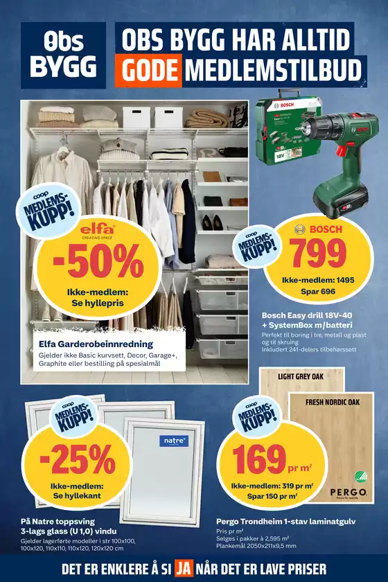 Obs Bygg-katalog i Trondheim | Aktuelle spesialkampanjer | 2025-08-17T00:00:00.000Z - 2025-08-31T00:00:00.000Z