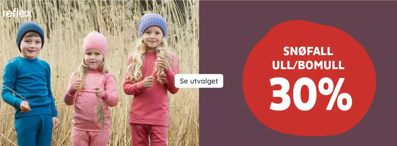Barnas Hus-katalog i Ulven | Snøfall ull/bomull 30% | 2025-08-18T00:00:00.000Z - 2025-09-01T00:00:00.000Z