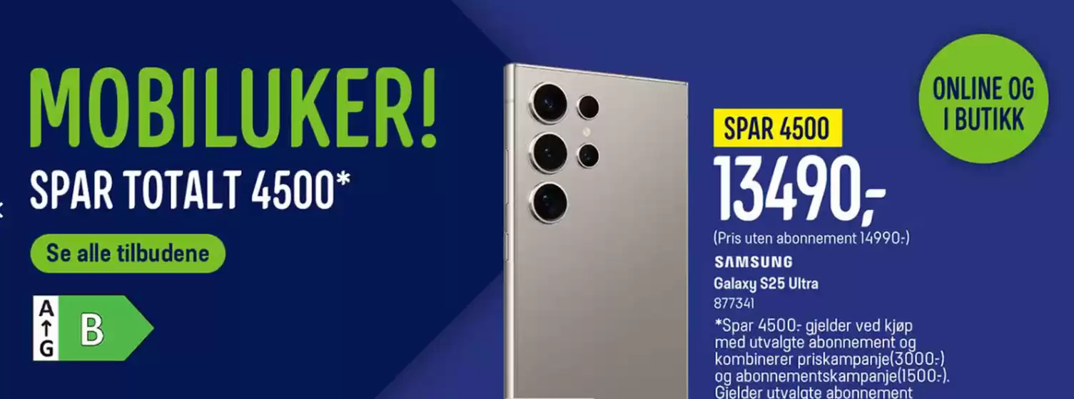 Elkjøp-katalog i Rådal | Mobiluker! | 2025-08-18T00:00:00.000Z - 2025-08-24T00:00:00.000Z