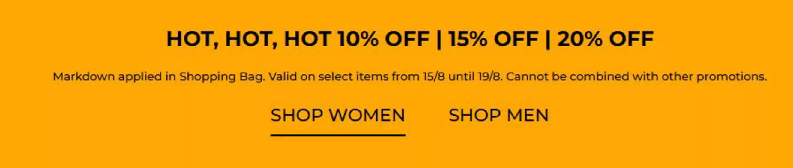 Yoox-katalog i Kristiansand | Hot, hot, hot 10% off | 15% off | 20% off | 2025-08-19T00:00:00.000Z - 2025-08-19T00:00:00.000Z