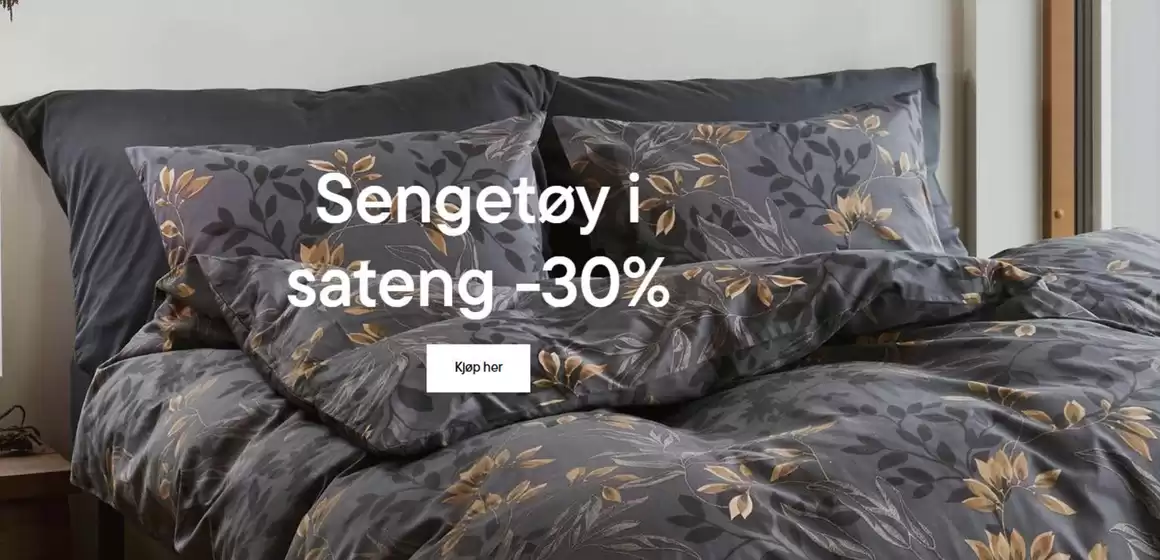 Høie-katalog i Drammen | Sengetøy sateng -30% | 2025-08-20T00:00:00.000Z - 2025-09-03T00:00:00.000Z