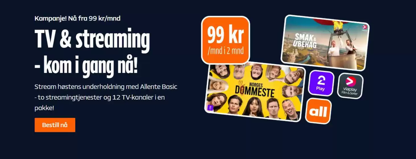 TV & streaming - kom i gang nå!