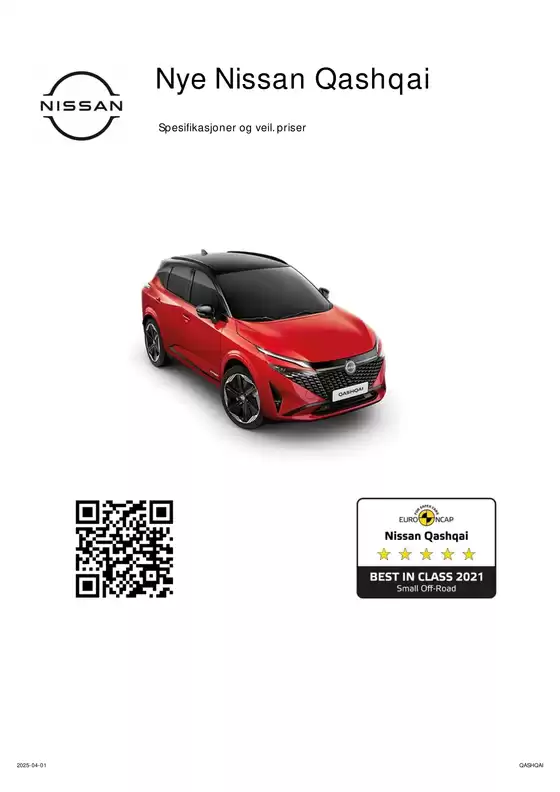 Nissan-katalog i Sandnes | Qashqai | 2025-08-21T00:00:00.000Z - 2026-08-21T00:00:00.000Z