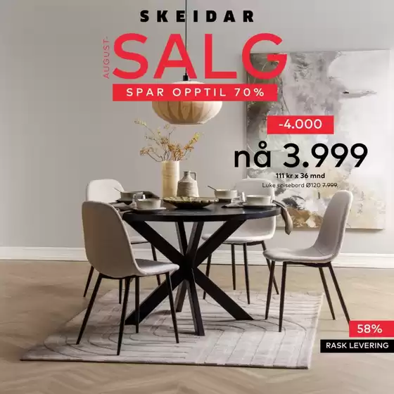 Skeidar-katalog i Moss | Eksklusive tilbud for våre kunder | 2025-08-01T00:00:00.000Z - 2025-08-31T00:00:00.000Z