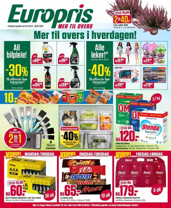 Europris-katalog i Ski | Europris DM 35-25 MYBRING | 2025-08-25T00:00:00.000Z - 2025-08-30T00:00:00.000Z