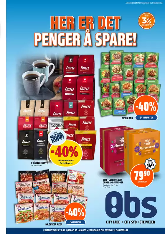 Obs-katalog i Brennåsen | Nye tilbud å oppdage | 2025-08-24T00:00:00.000Z - 2025-08-30T00:00:00.000Z
