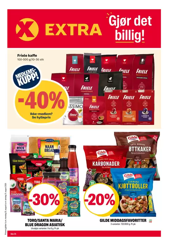 Coop Extra-katalog i Brennåsen | Spesialtilbud for deg | 2025-08-25T00:00:00.000Z - 2025-08-31T00:00:00.000Z