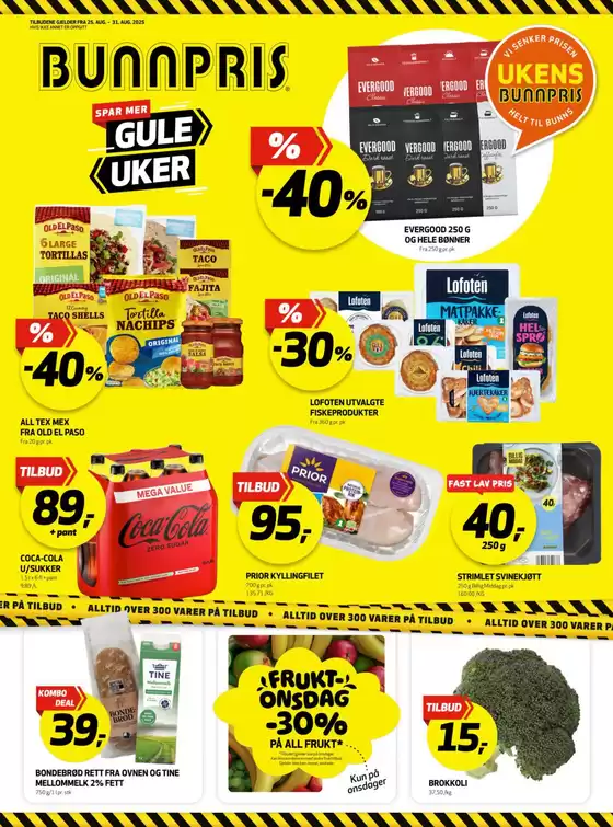 Bunnpris-katalog i Inderøy | Spesialtilbud for deg | 2025-08-25T00:00:00.000Z - 2025-08-31T00:00:00.000Z