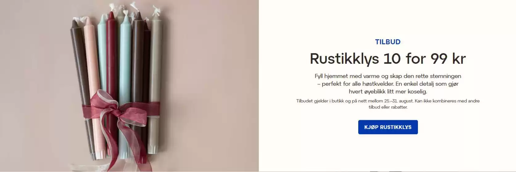 Lagerhaus-katalog i Geilo | Rustikklys 10 for 99 kr | 2025-08-25T00:00:00.000Z - 2025-08-31T00:00:00.000Z