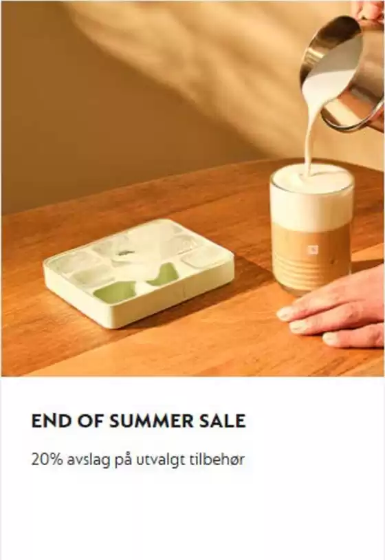 Nespresso-katalog i Inderøy | End of summer sale | 2025-08-25T00:00:00.000Z - 2025-09-08T00:00:00.000Z