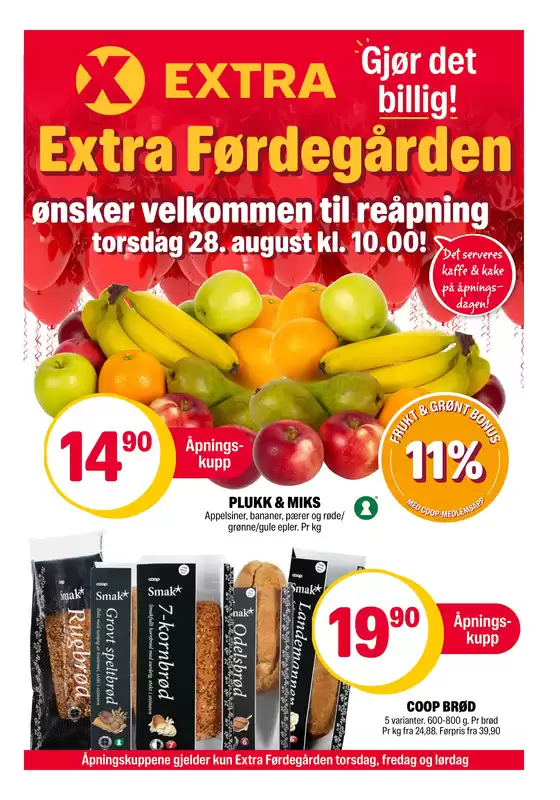 Coop Extra-katalog i Brekstad | Spar nå med våre tilbud | 2025-08-25T00:00:00.000Z - 2025-08-31T00:00:00.000Z