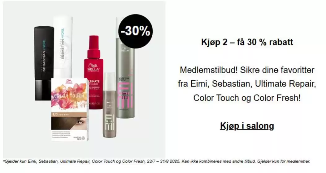 3 for 2 på alt fra Sebastian