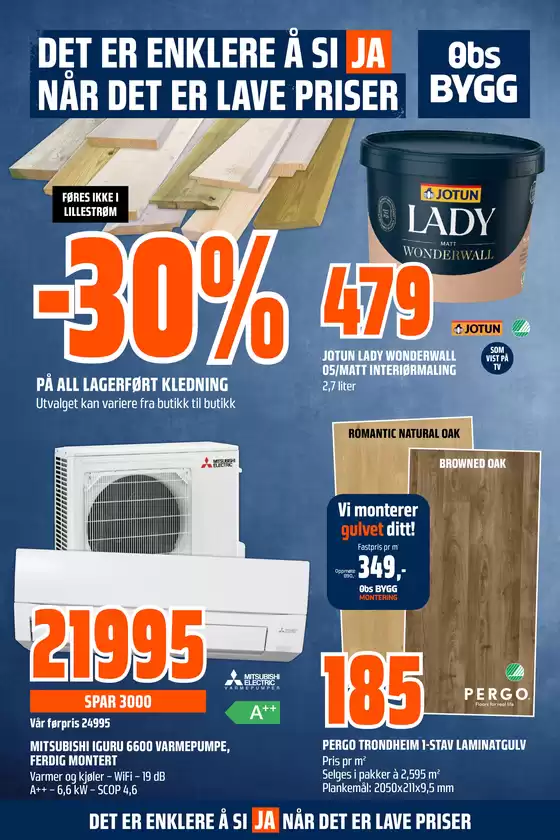 Obs Bygg-katalog i Jessheim | Spar nå med våre tilbud | 2025-08-31T00:00:00.000Z - 2025-09-14T00:00:00.000Z