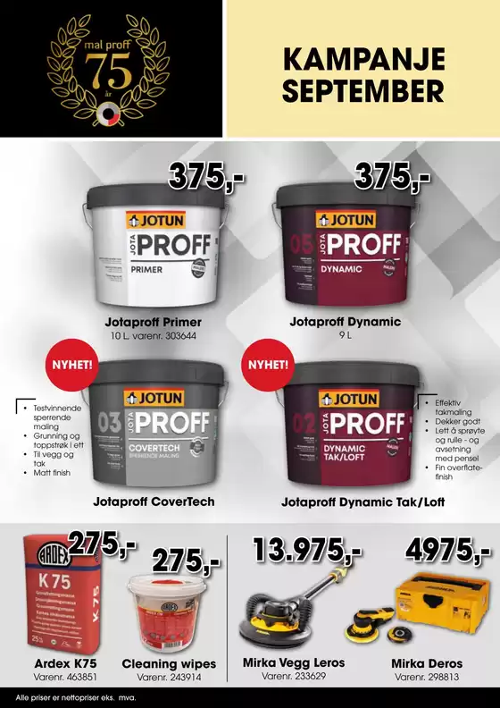 Mal Proff-katalog i Hafrsfjord | Mal Proff Kundeavis | 2025-09-01T00:00:00.000Z - 2025-09-30T00:00:00.000Z