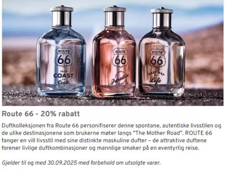Shopping4net-katalog i Stavanger | Route 66 - 20% rabatt | 2025-09-01T00:00:00.000Z - 2025-09-30T00:00:00.000Z