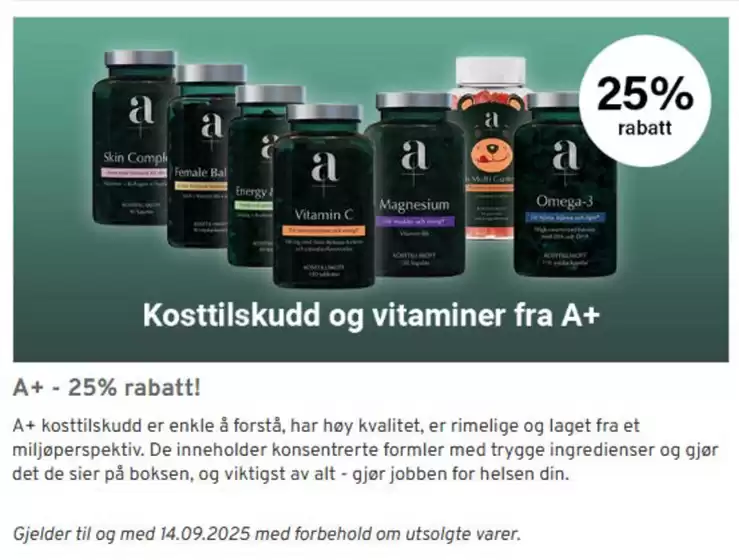 Shopping4net-katalog i Stavanger | 20% Rabatt | 2025-09-01T00:00:00.000Z - 2025-09-14T00:00:00.000Z