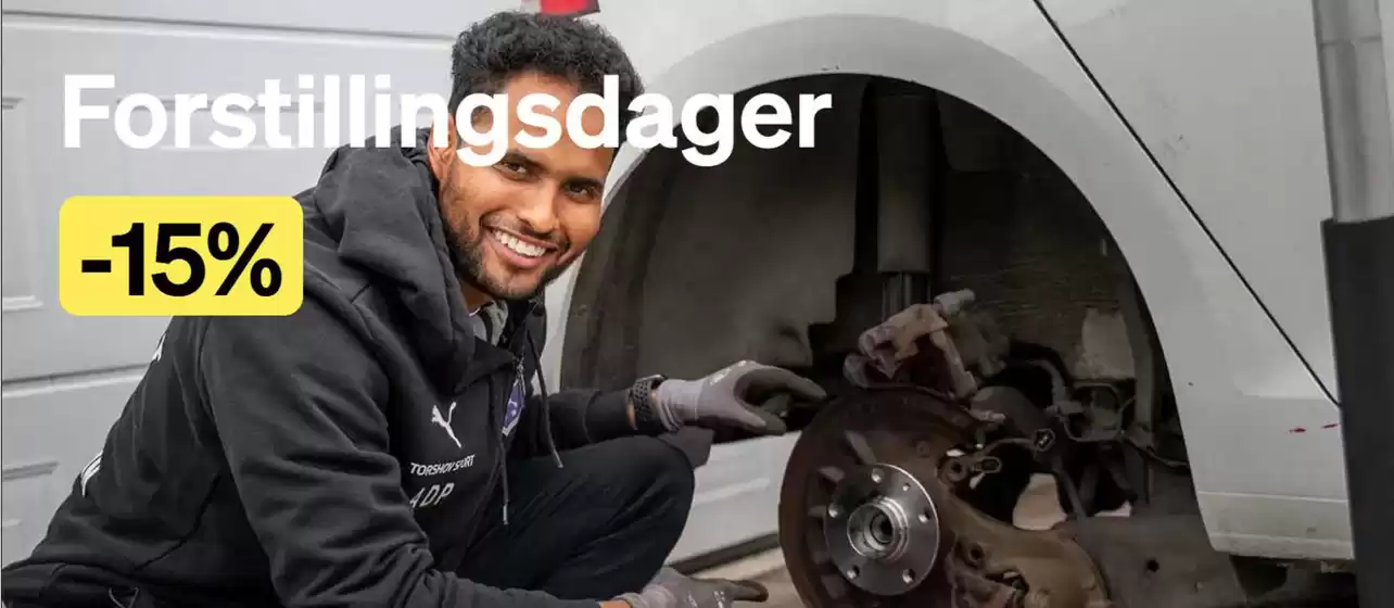 Forstillingsdager -15%