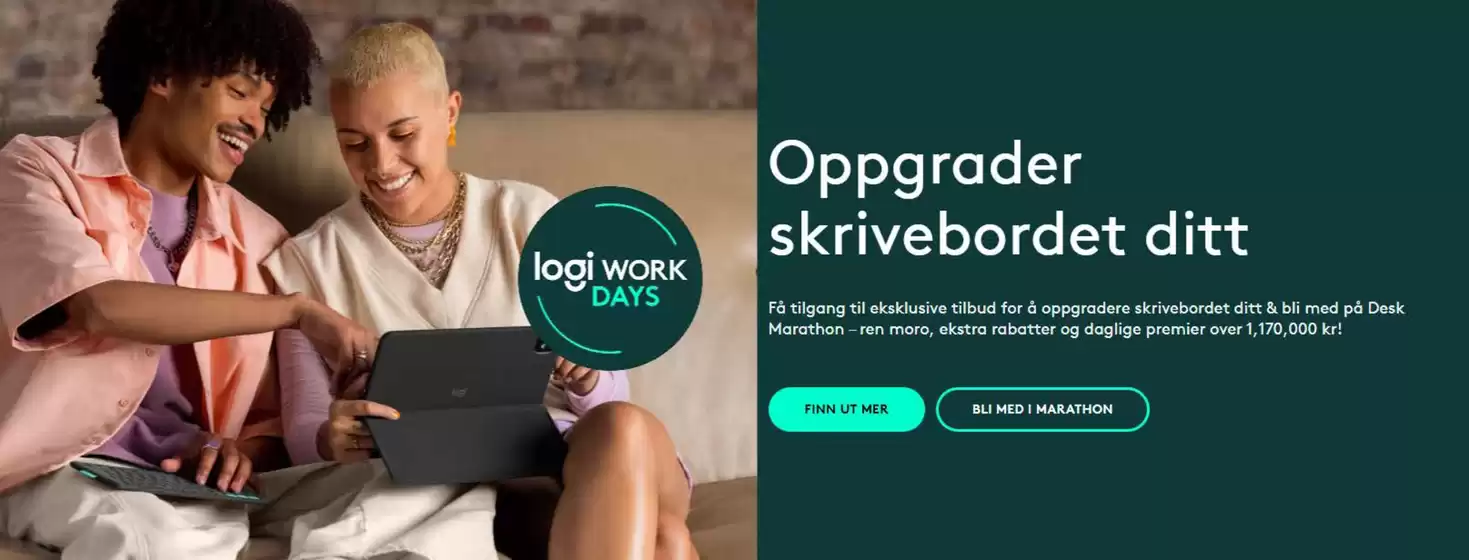 Logitech-katalog i Årnes | Oppgrader skrivebordet ditt | 2025-09-03T00:00:00.000Z - 2025-09-12T00:00:00.000Z