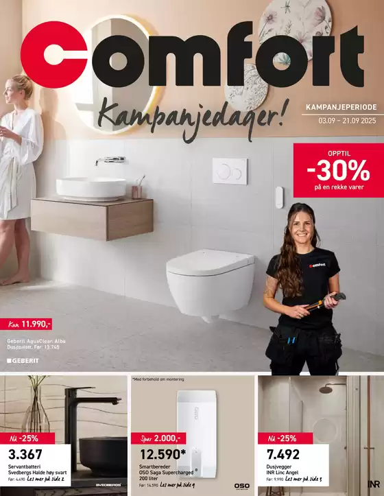 Comfort-katalog i Porsgrunn | Kampanjedager! | 2025-09-03T00:00:00.000Z - 2025-09-21T00:00:00.000Z