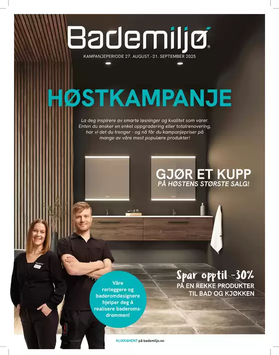Bademiljø-katalog i Porsgrunn | Høstkampanje | 2025-09-03T00:00:00.000Z - 2025-09-21T00:00:00.000Z