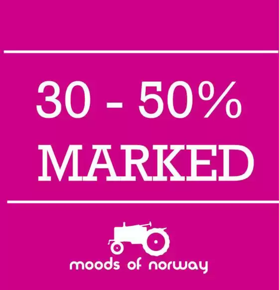 Moods of Norway-katalog i Mandal | 30 - 50%  | 2025-09-04T00:00:00.000Z - 2025-09-18T00:00:00.000Z