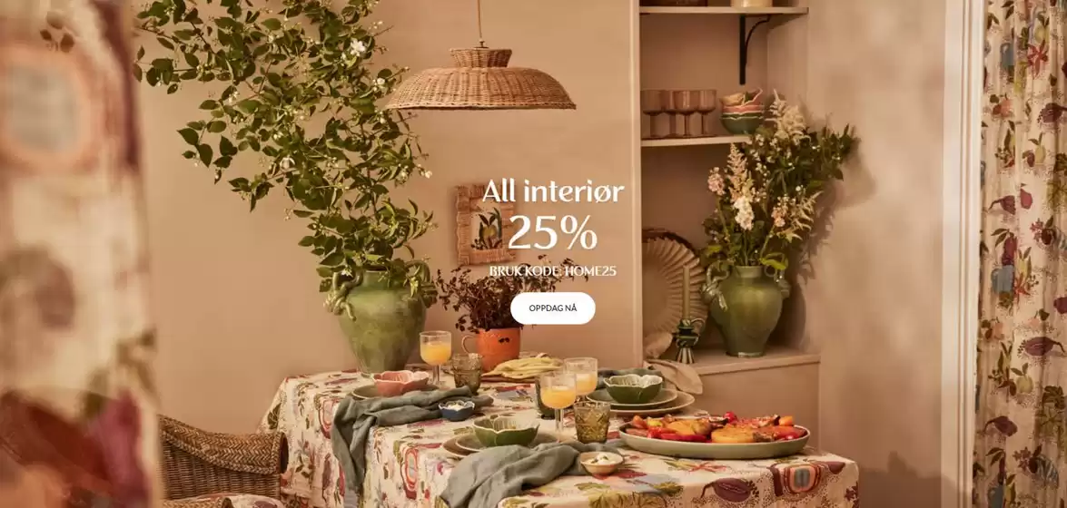 Indiska-katalog i Mandal | All interiør 25% | 2025-09-04T00:00:00.000Z - 2025-09-07T00:00:00.000Z