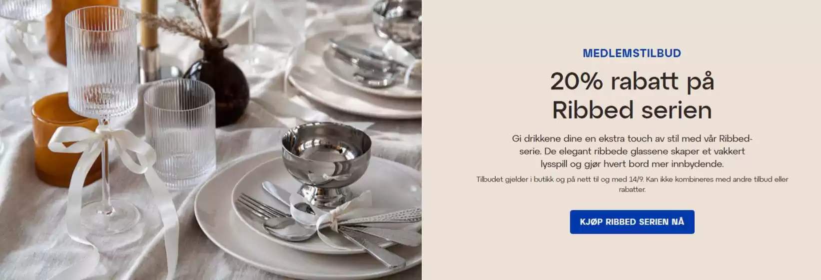 Lagerhaus-katalog i Eiksmarka | 20% rabatt på Ribbed serien | 2025-09-08T00:00:00.000Z - 2025-09-14T00:00:00.000Z