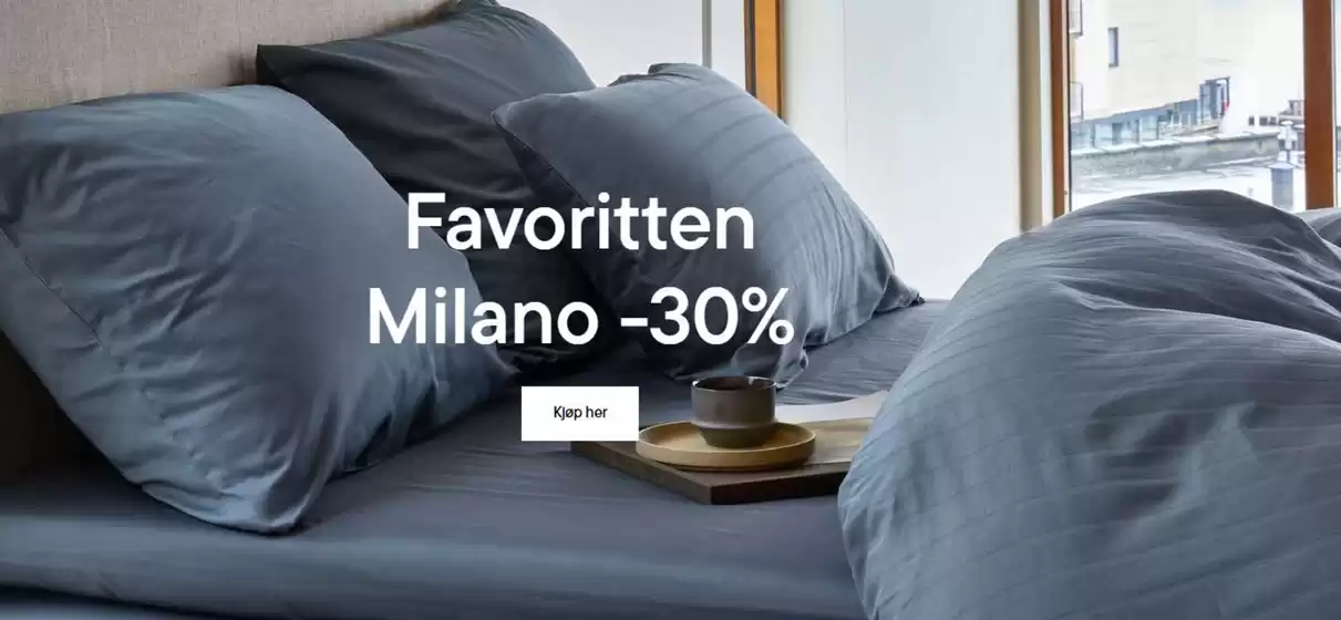 Høie-katalog i Eiksmarka | Favoritten Milano -30% | 2025-09-08T00:00:00.000Z - 2025-09-22T00:00:00.000Z
