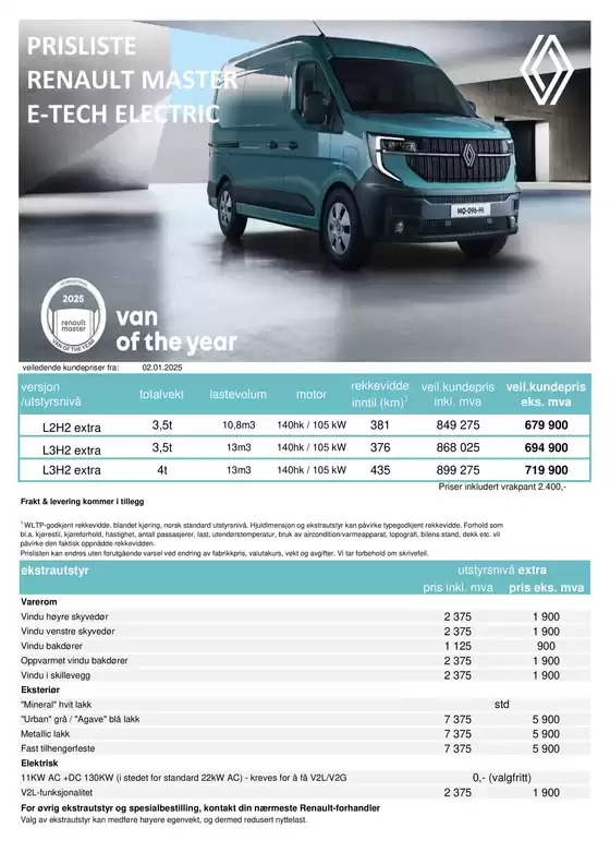 Renault-katalog i Arendal | RENAULT MASTER E-TECH ELECTRIC | 2025-09-09T00:00:00.000Z - 2025-09-23T00:00:00.000Z