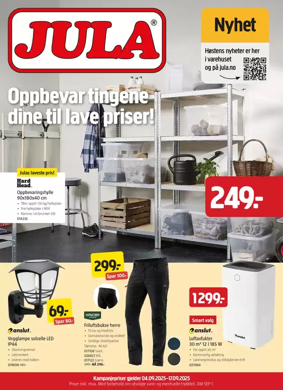 Jula-katalog i Flekkefjord | Våre beste tilbud for deg | 2025-09-09T00:00:00.000Z - 2025-09-23T00:00:00.000Z