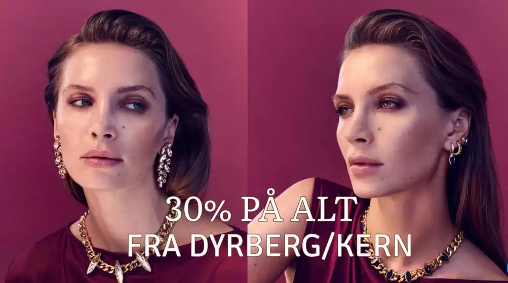 Jewelbox-katalog i Oslo | 30% på alt fra dyrberg/kern | 2025-09-09T00:00:00.000Z - 2025-09-23T00:00:00.000Z