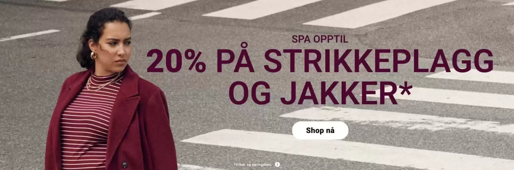 20% pa strikkeplagg og jakker
