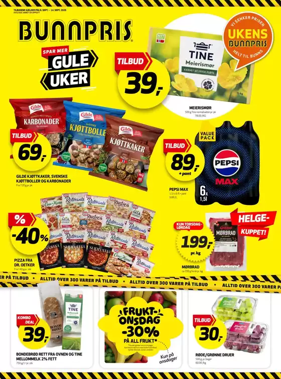 Bunnpris-katalog i Sandefjord | Aktuelle tilbud og kampanjer | 2025-09-14T00:00:00.000Z - 2025-09-28T00:00:00.000Z