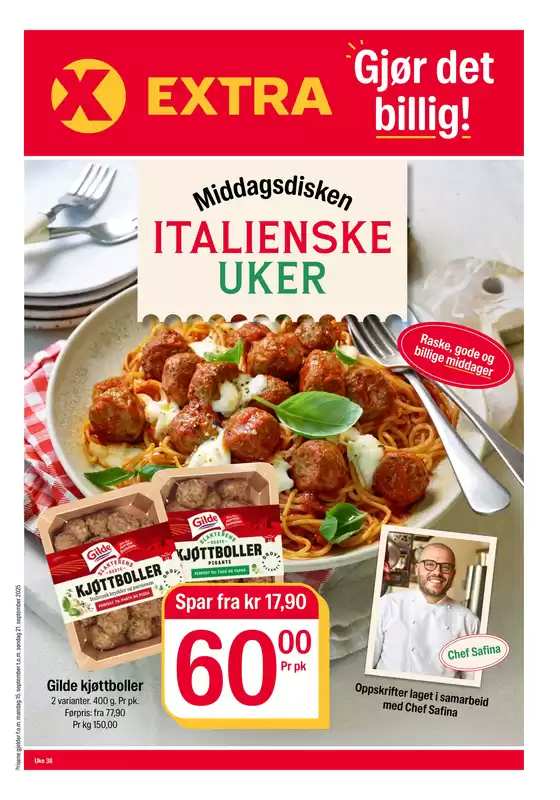Coop Extra-katalog i Sandefjord | Spesialtilbud for deg | 2025-09-15T00:00:00.000Z - 2025-09-21T00:00:00.000Z