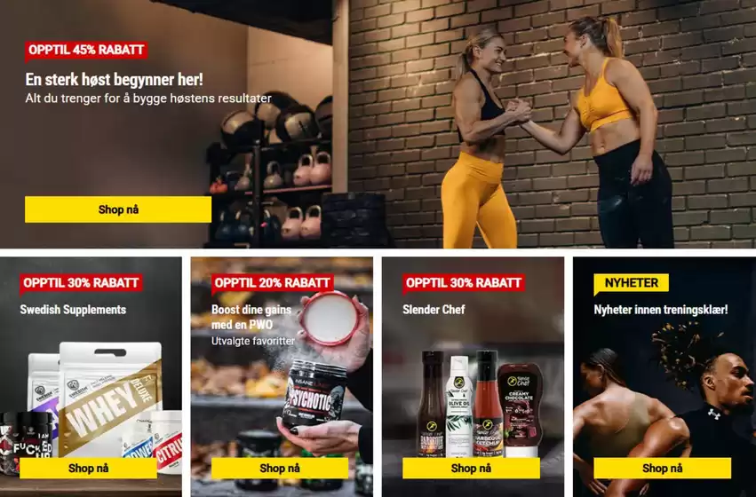Gymgrossisten-katalog i Straume | Opptil 45% Rabatt | 2025-09-15T00:00:00.000Z - 2025-09-29T00:00:00.000Z