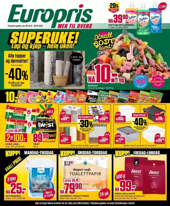 Europris-katalog i Bodø | Europris DM 38-25 MYBRING | 2025-09-16T00:00:00.000Z - 2025-09-30T00:00:00.000Z