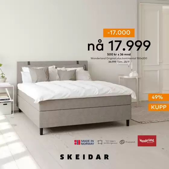 Skeidar-katalog i Sandvika | Attraktive spesialtilbud for alle | 2025-09-17T00:00:00.000Z - 2025-10-01T00:00:00.000Z