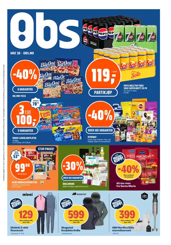Obs-katalog i Masfjorden | Aktuelle kupp og tilbud | 2025-09-17T00:00:00.000Z - 2025-10-01T00:00:00.000Z