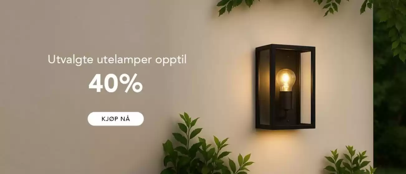 Christiania Belysning-katalog i Skudeneshavn | 40%  | 2025-09-17T00:00:00.000Z - 2025-10-01T00:00:00.000Z
