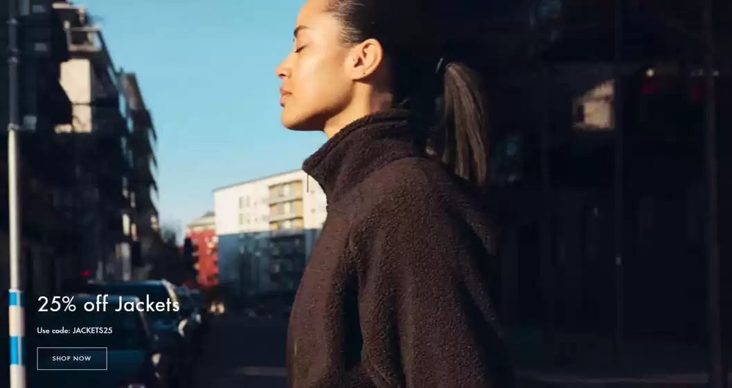25% off Jackets