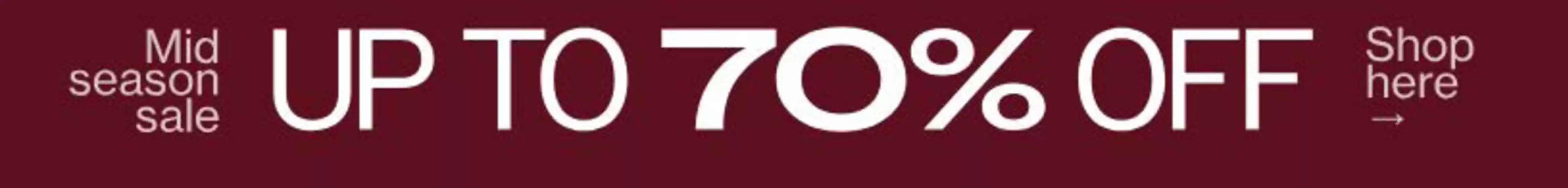 Up To 70% Off